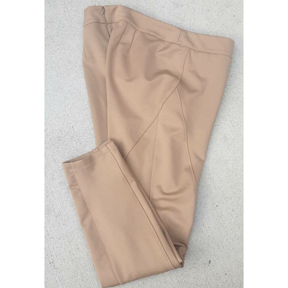 Kenar Womens Skinny Slim Pants Beige Stretch 8